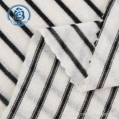 Tissu personnalisé textile à rayures en coton de haute qualité